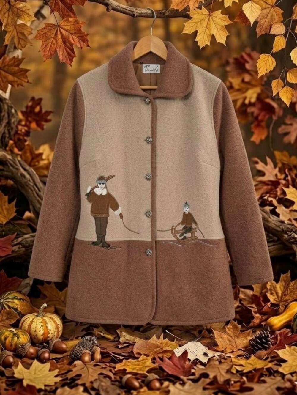 Style De Paris Wool Jacket/Cardigan Sz Large